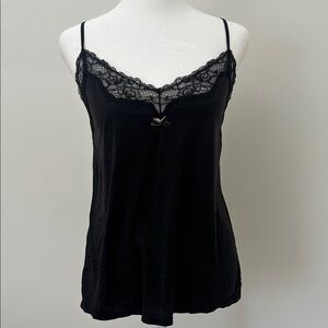 Maidenform Black Lace Trim Chemise